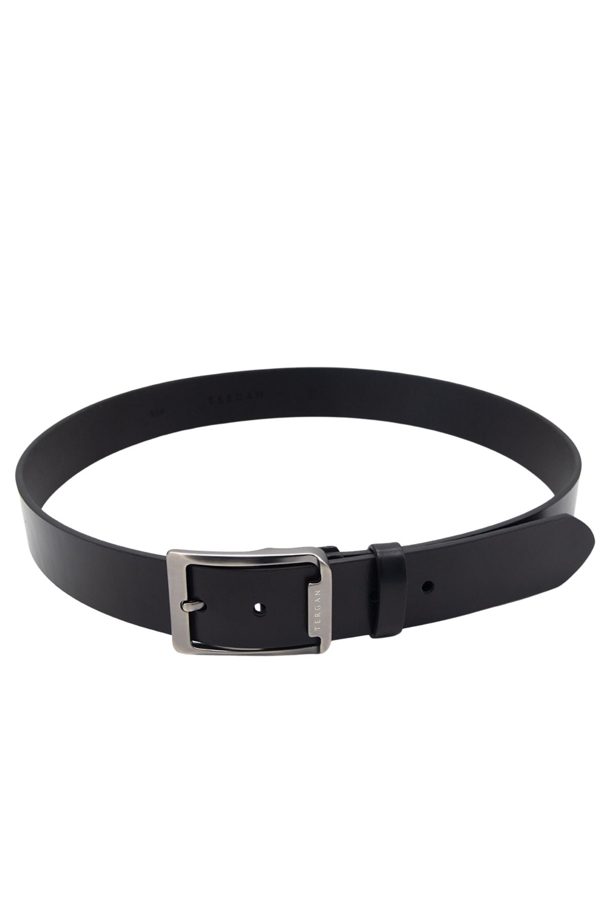 Tergan-Black Men's Leather Belt - 0360D62 4