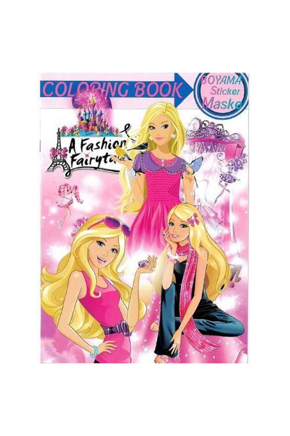 Parti Dükkanım Barbie Boyama Kitabı Stickerlı (16 Sayfa)