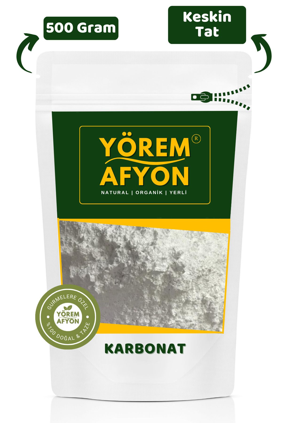 Gülçehre Yörem Afyon Tüketilebilir Saf Katkısız Karbonat | 500gr.