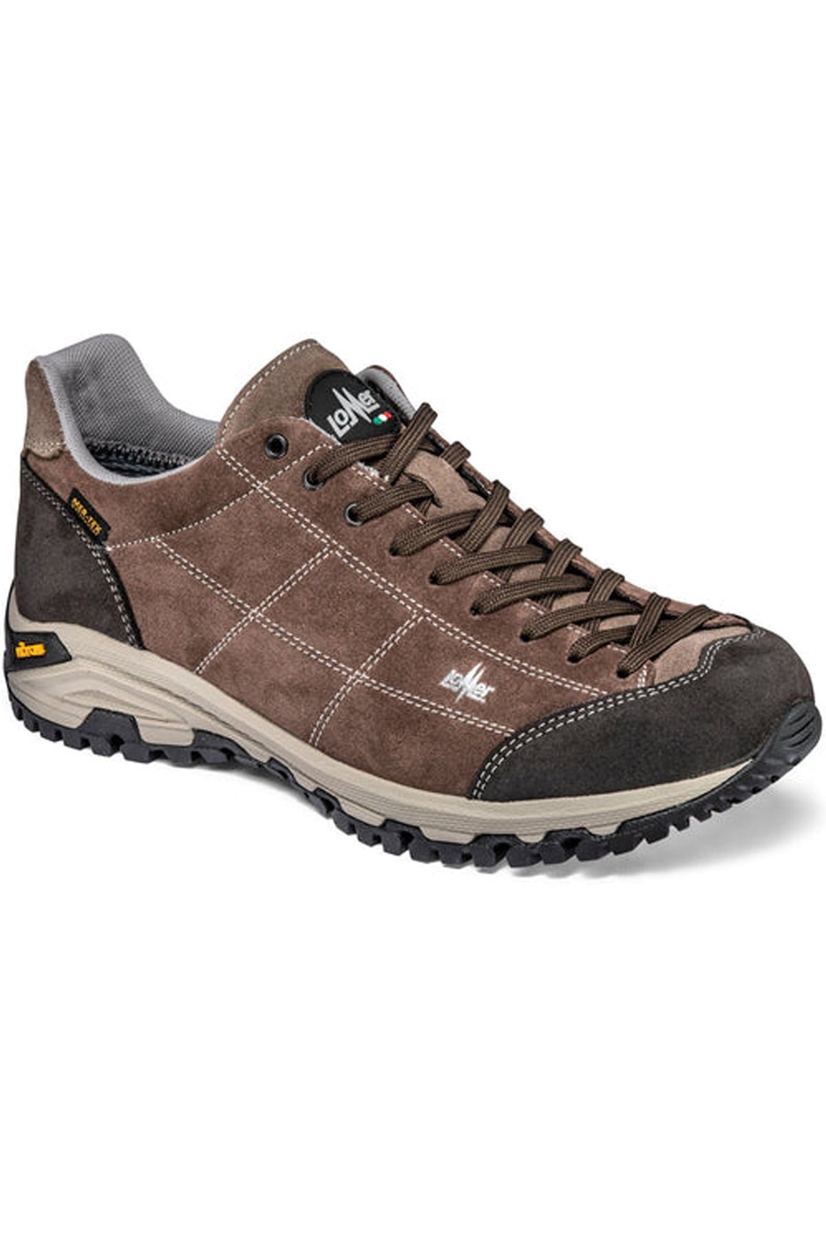 Lomer Italy Maipos Suede MTX Waterproof Vibram Süet Deri Erkek Ayakkabı Root Almond