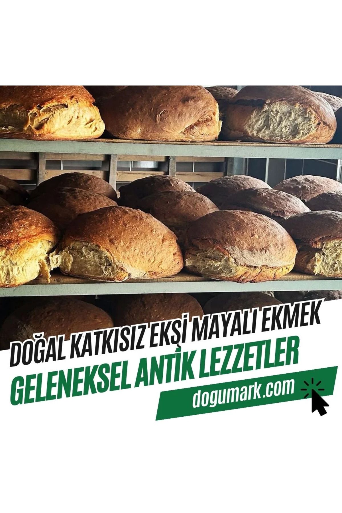 DoğuMark Doğal Katkısız Ekşi Mayalı Ekmek (1 Adet)