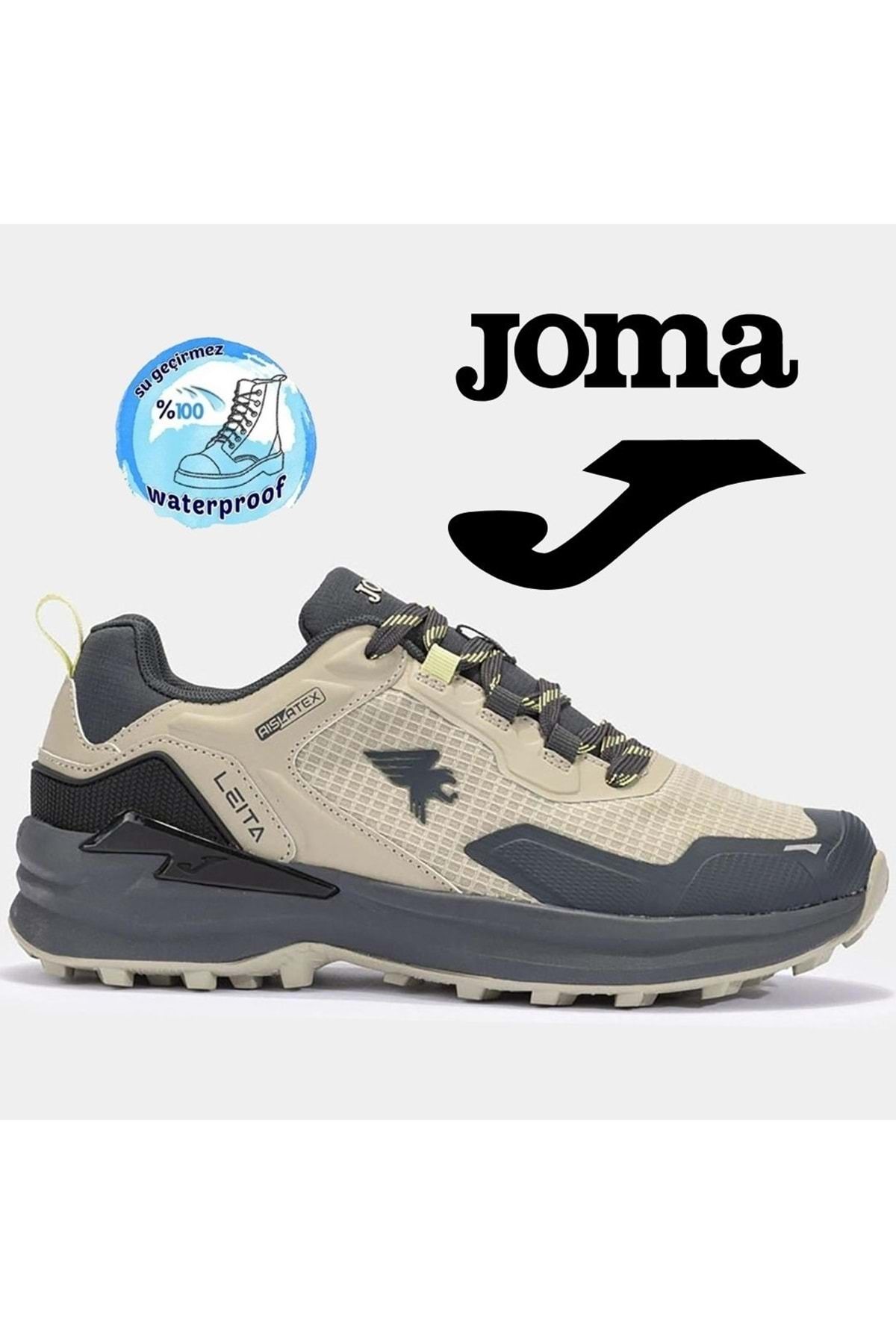 Kids Club Shoes Joma Leita AISLATEX® Waterproof Su Geçirmez Trail Trekking Yürüyüş Erkek Spor ayakkabı BEJ