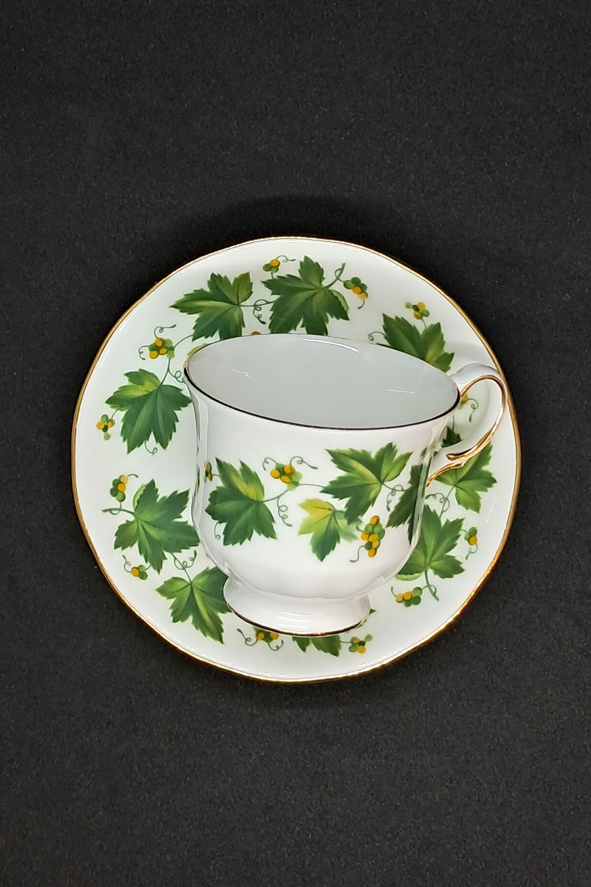 QUEEN ANNE-Bone China F974 - 180 ml Coffee Cup with 2 4