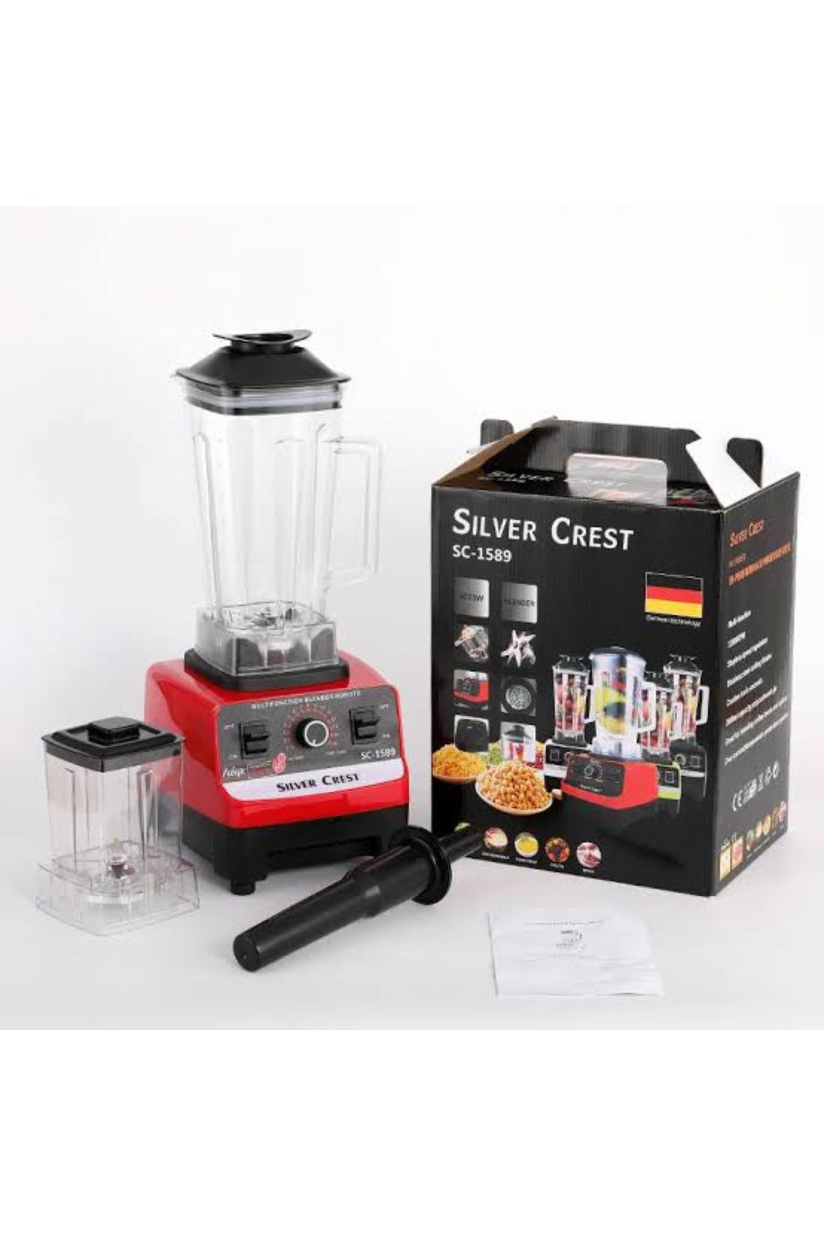 abnturk 2’si 1 Arada Gümüş Crest 4500W Güçlü Blender