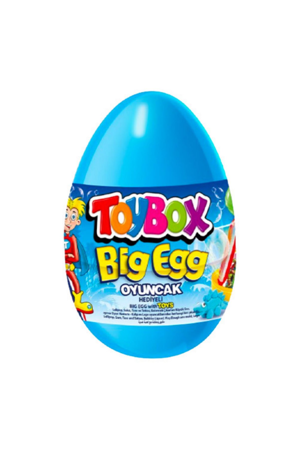 Toybox Big Egg Dev Sürpriz Yumurta 1 Adet Mavi