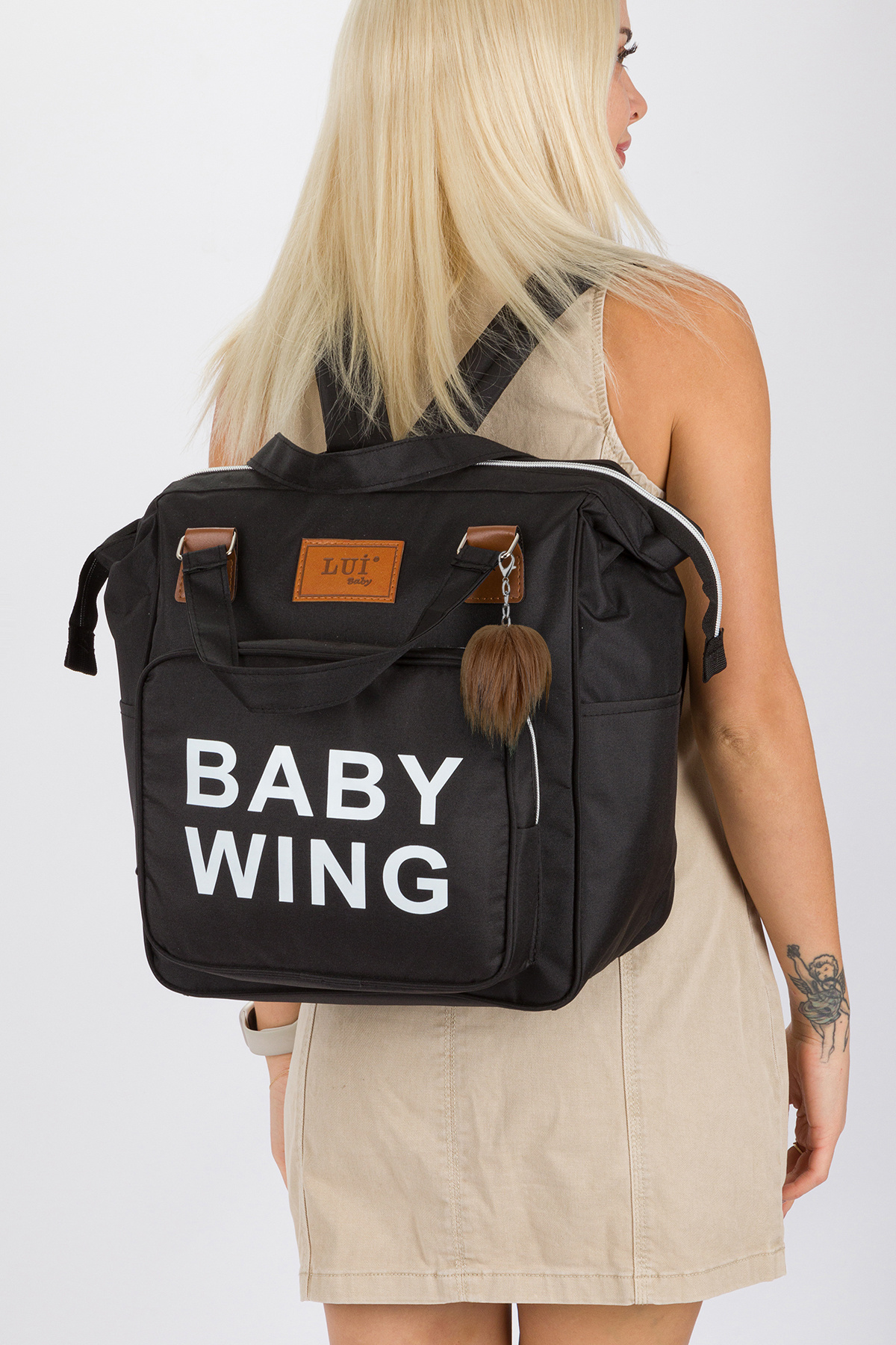 Lui Baby Anne Bebek Bakım Sırt Çantası Termal Biberonlu Bebek Arabası Askı Aparatlı fotoğrafı 2 (önizleme)