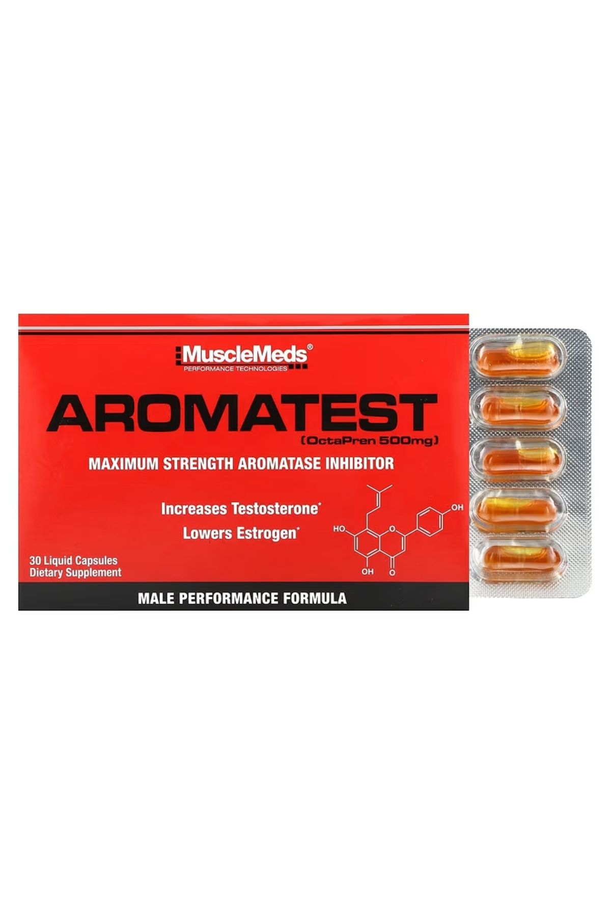 MuscleMeds AROMATEST Post Cycle Therapy pct booster30 Kapsül