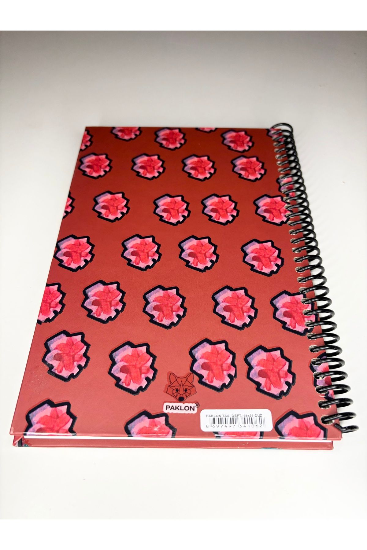 Mia Pera-Notebook Unlined Thick Cover Spiral Ring Watercolor Effect Printed Notebook 14X21Cm 2