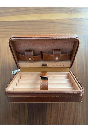 COHİBA Cohiba Puro Çantası Humidor Özellikli Taba Renk İspanyol Sediri