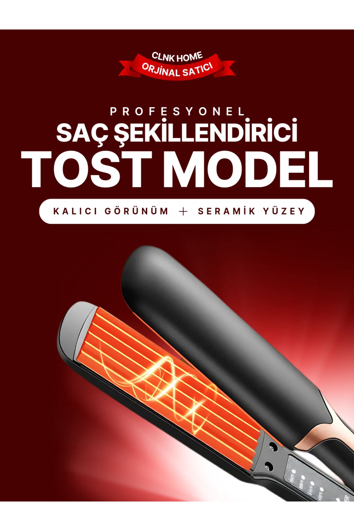 CLNK TOST MODEL SAÇ DÜZLEŞTİRİCİ ŞEKİLLENDİRİCİ