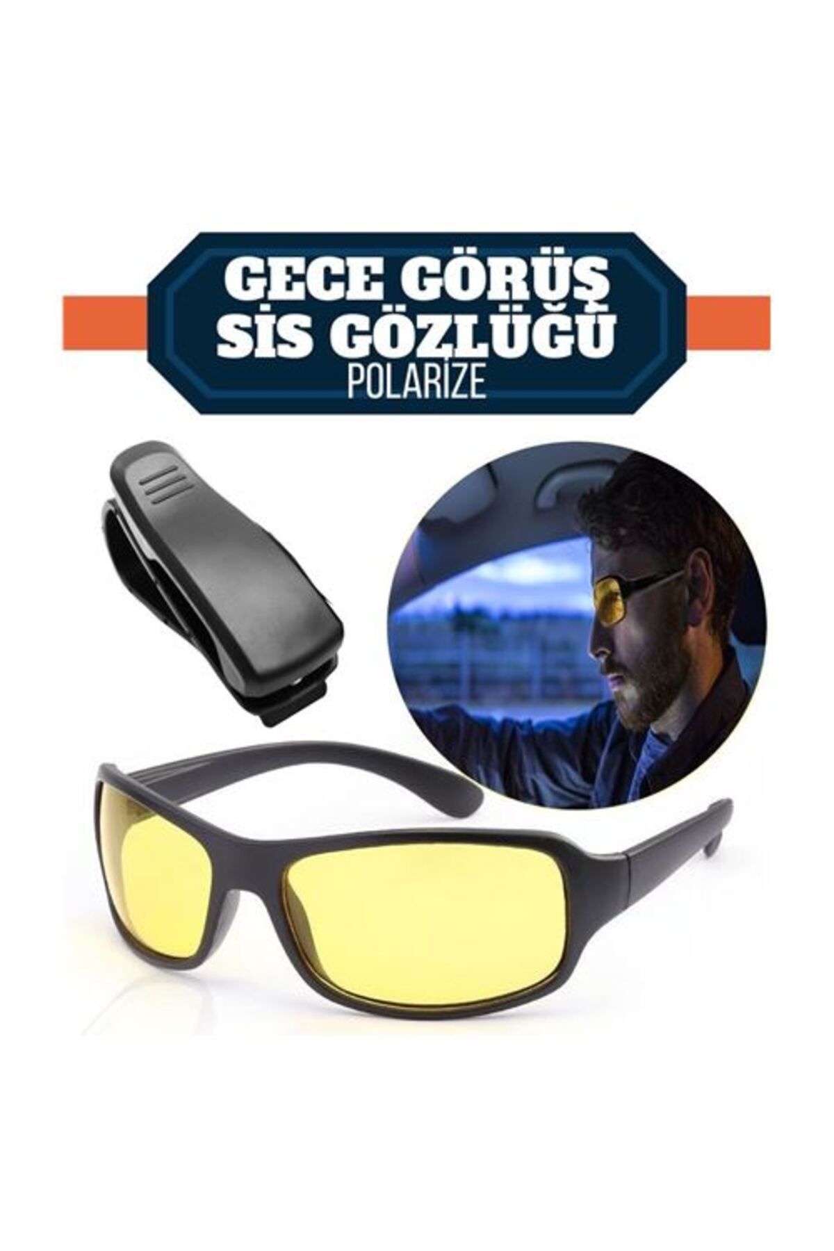 Tekno Yuva Gece Sürüş ve Sis Gözlüğü + Gözlük Tutucu Hediyeli