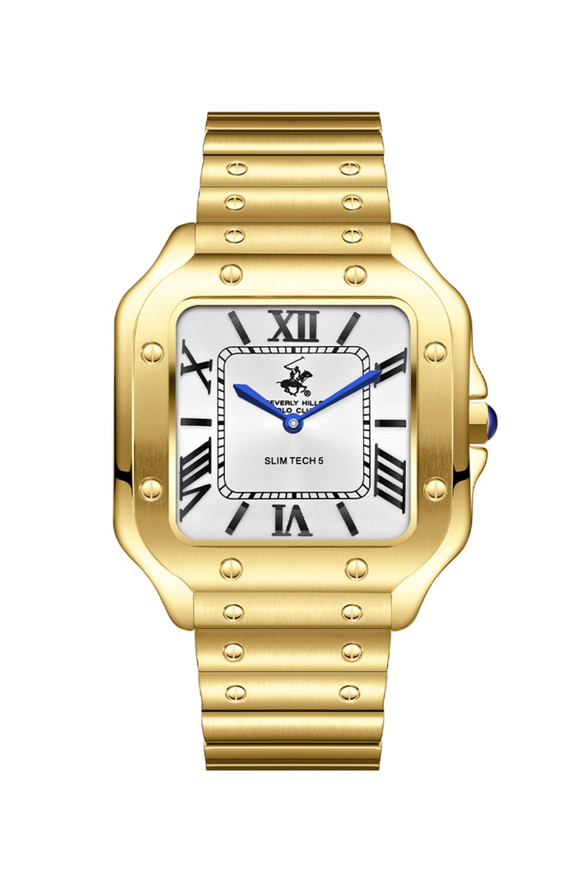 Beverly Hills Polo Club-BEVERLY HILLS POLO CLUB BP3729X.130 Men Analog Display Watch & Metal Strap Gold 1