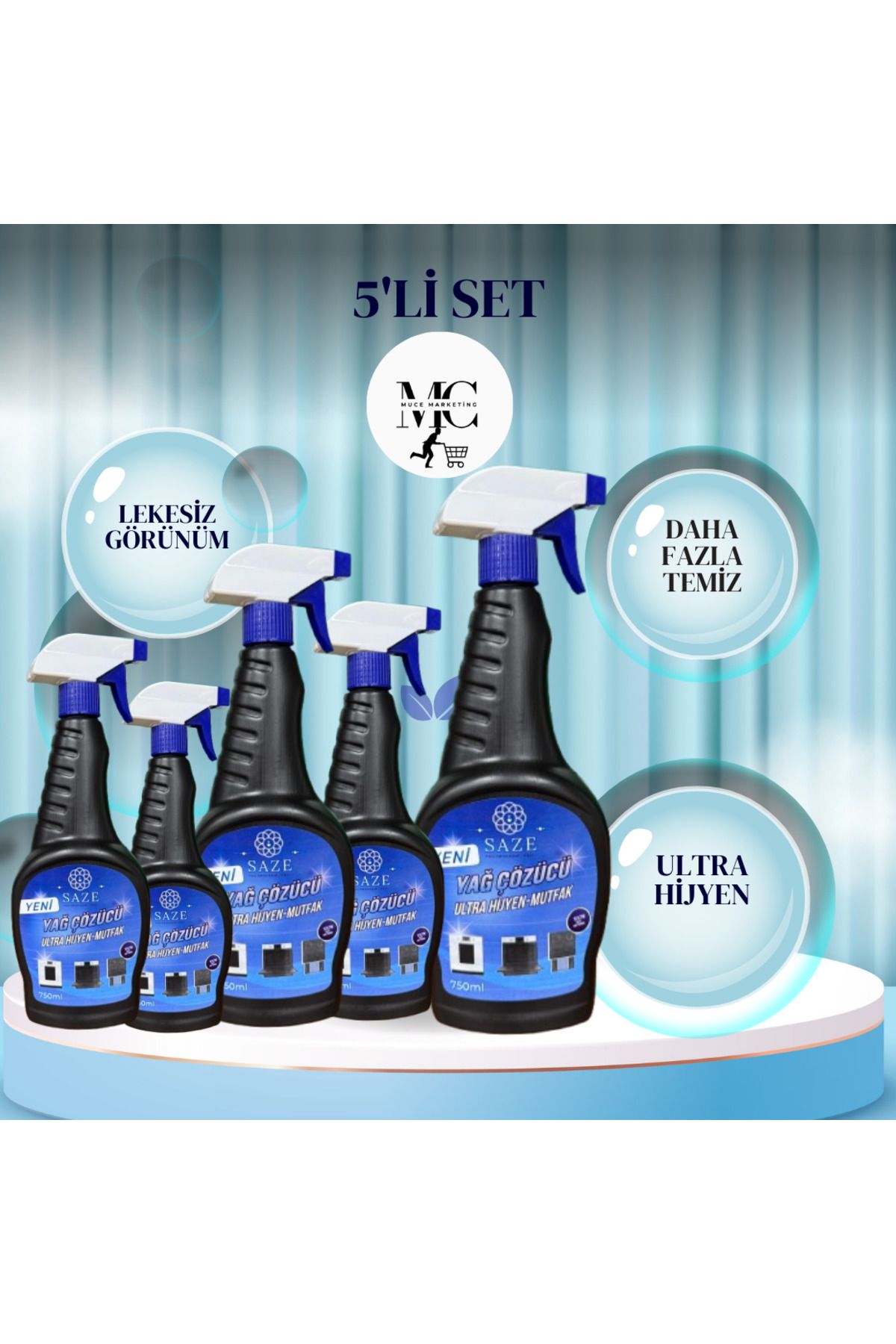 SAZE 5'li Yağ Çözücü Avantajlı Paket 3,75 Ml