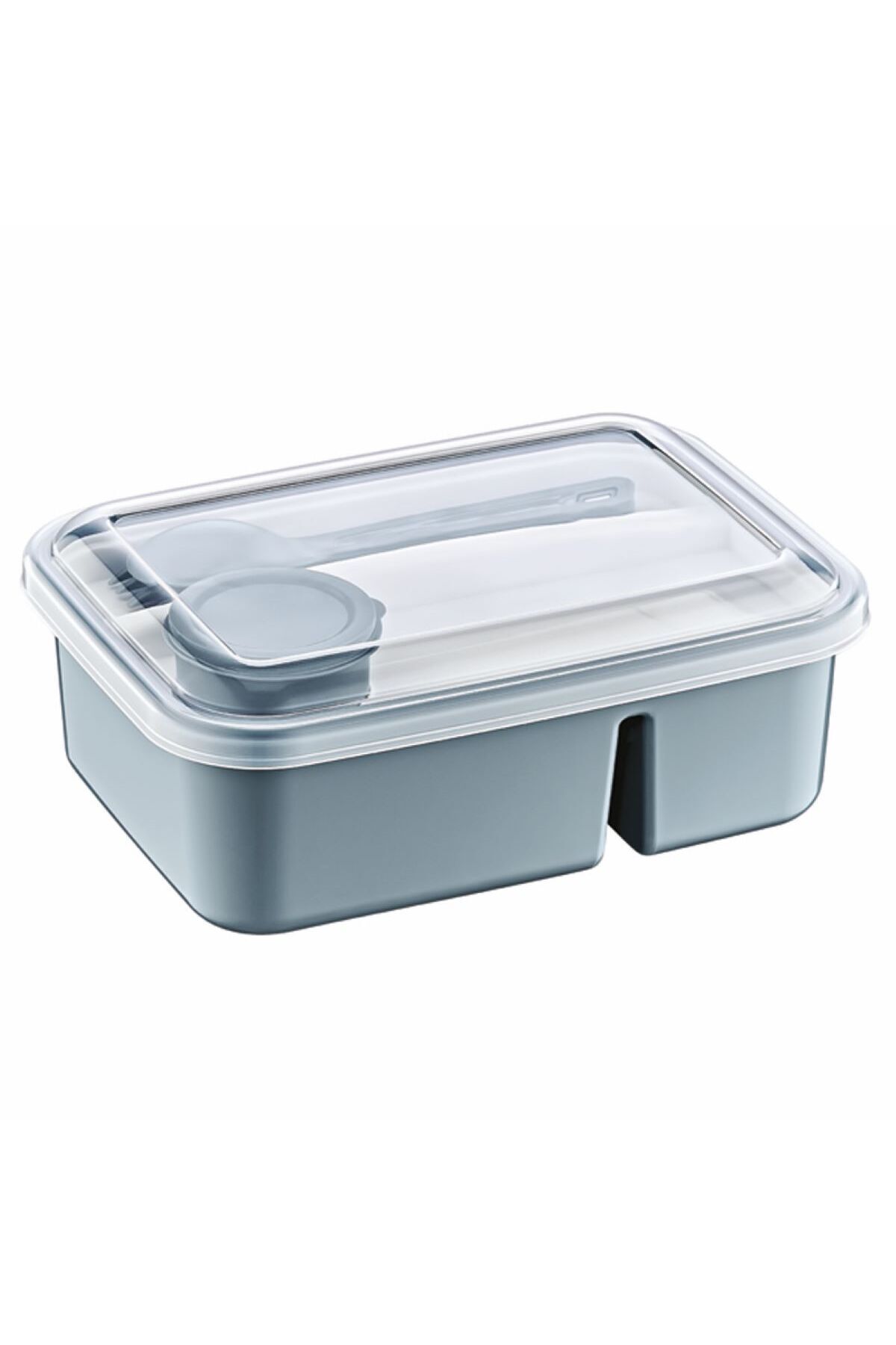 HOBBY LİFE-Nutrition Bowl - with Self-Sauce Bowl Compartment and Fork Spoon 4