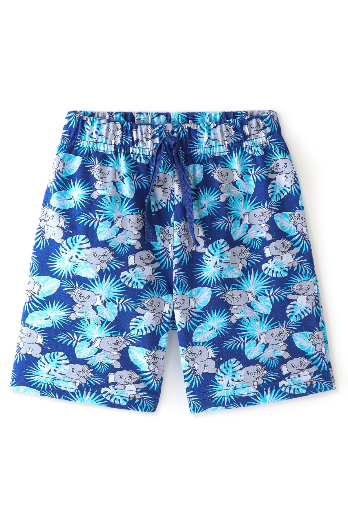 Baby Hajj shorts made of knitted cotton with eleph...