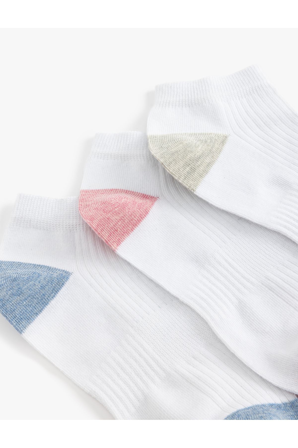 Koton-Set of 3 Multicolored Booties Socks 3