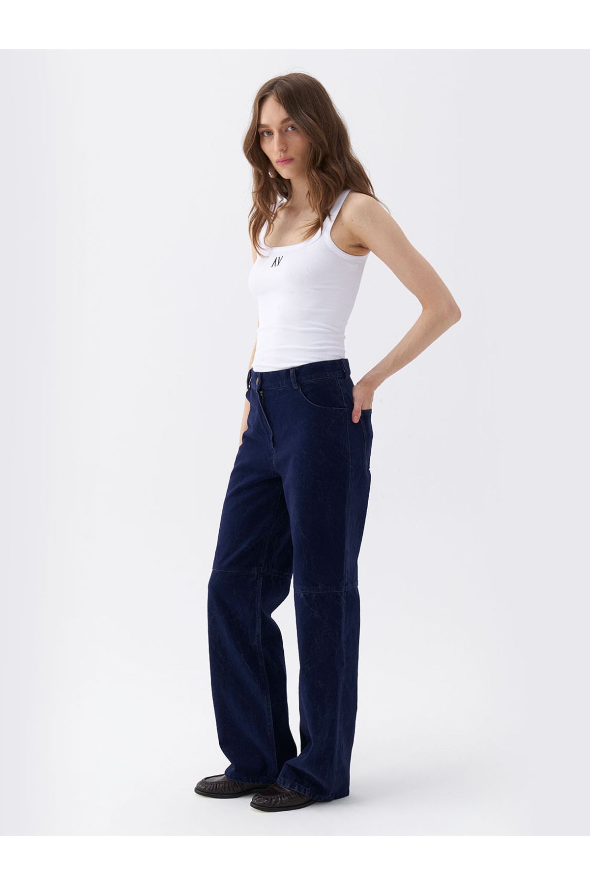 Nocturne-Pantaloni de catifea Boyfriend 2