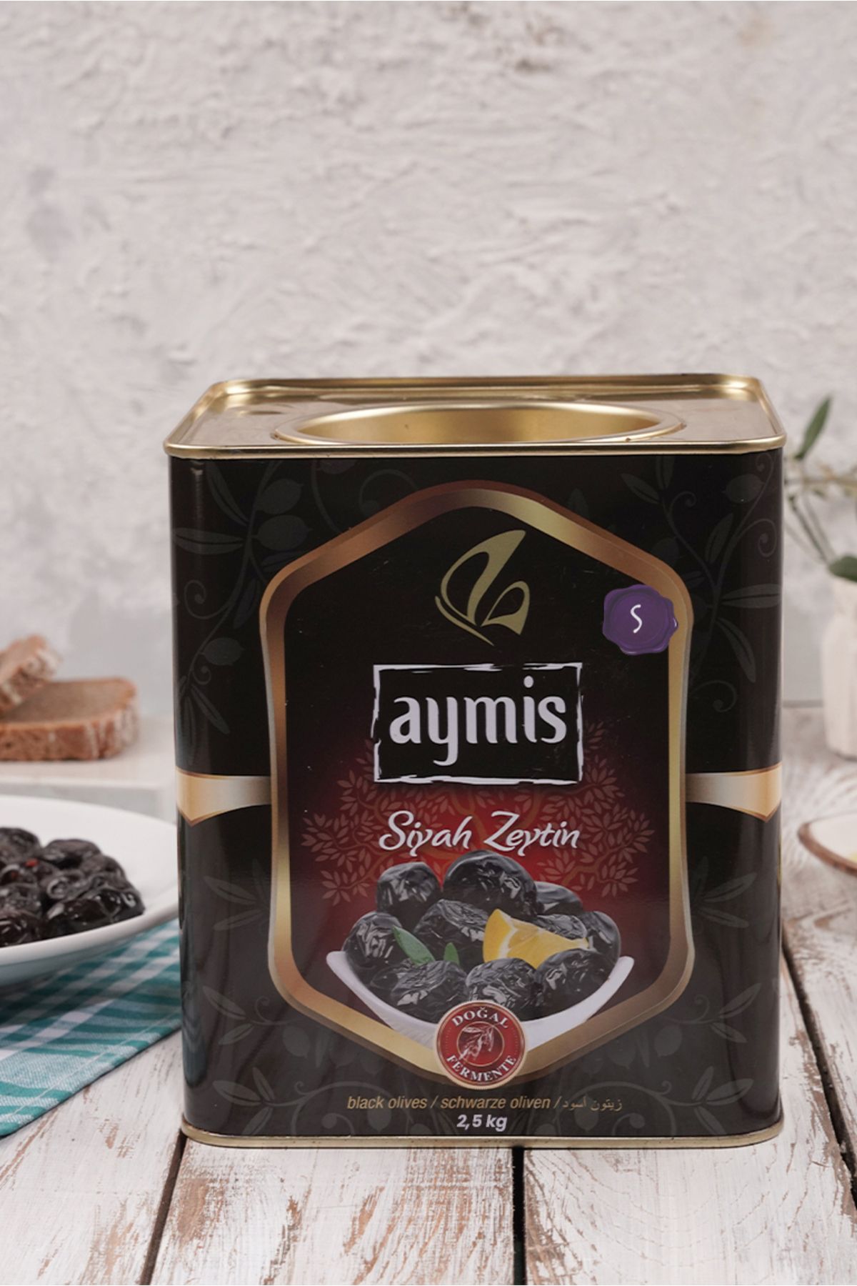 AYMİS Az Tuzlu Yağlı Sele Zeytin S 2,5 KG