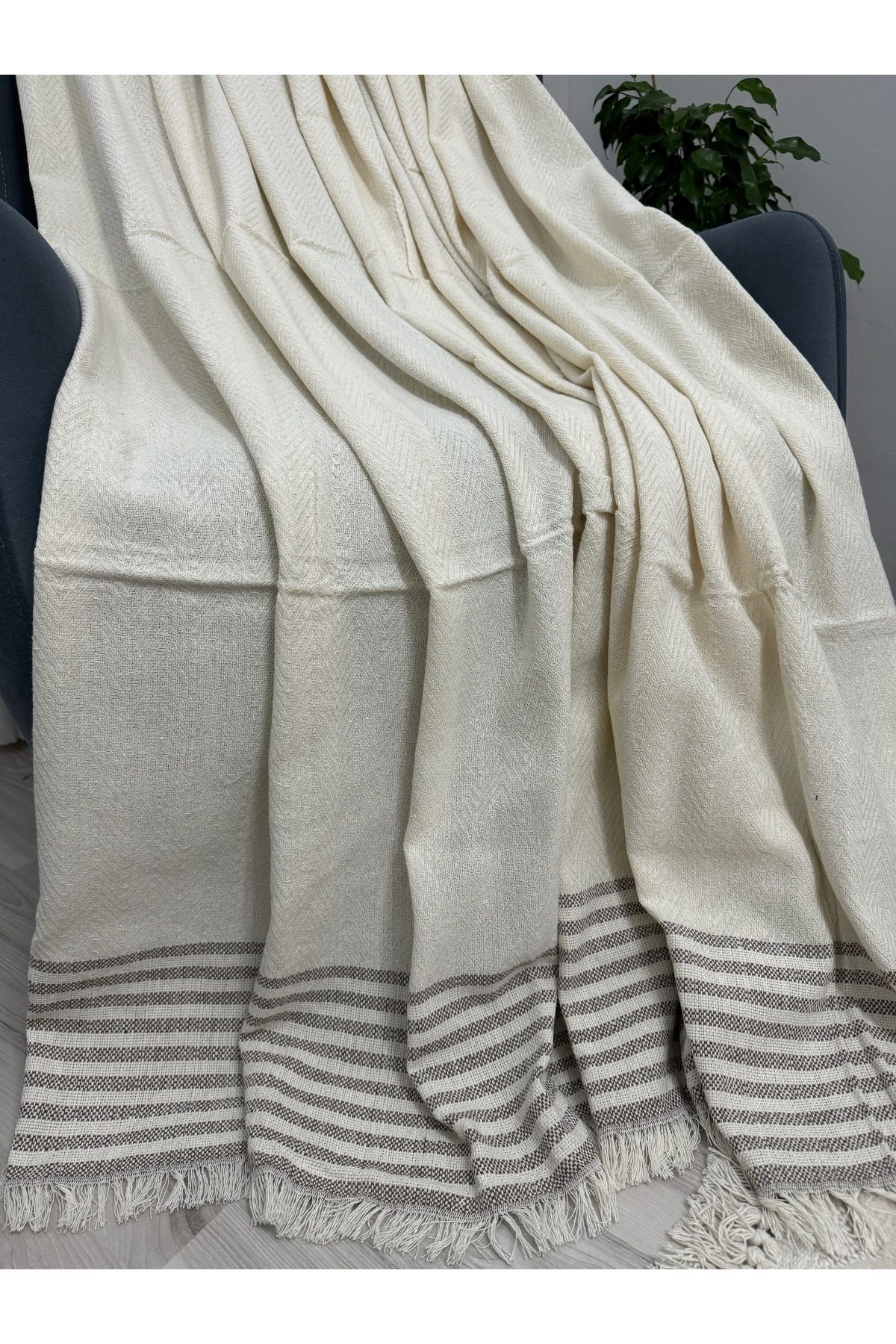ŞENER HOME-Eco Arm Cover Buldan Scutec Bumbac Canapea Canapea Husa Canapea 170x220 Cm. Cremă de cafea 5