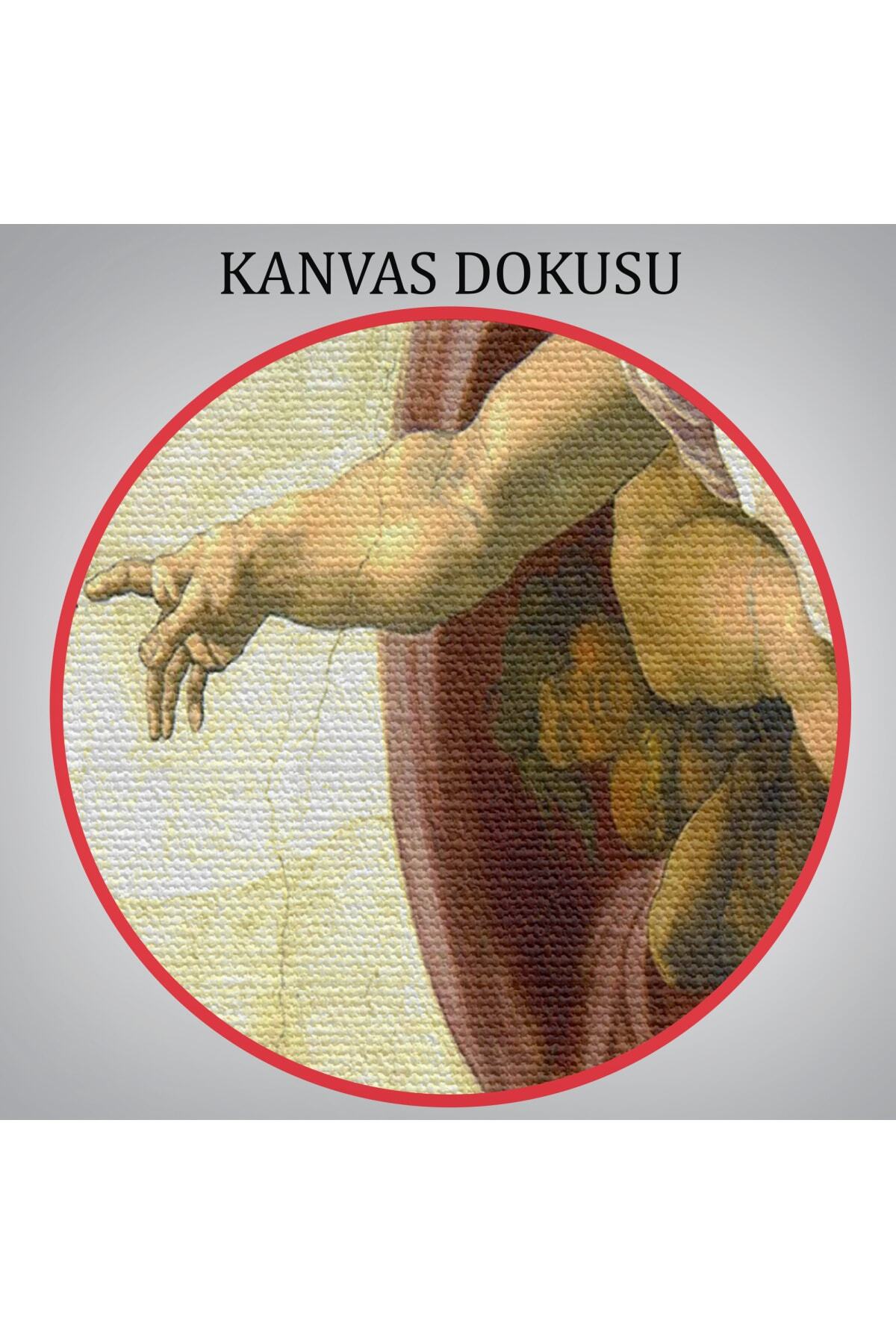 Ademin Yaratılışı Kanvas Tablosu - The Creation Of Adam görsel 7