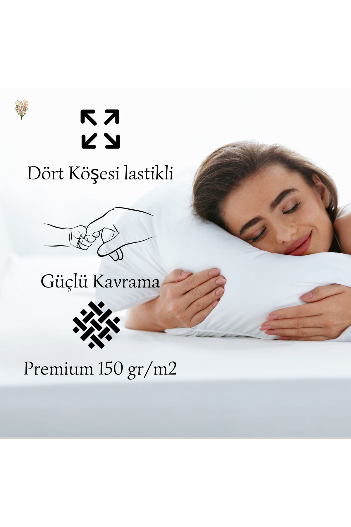 Strauss-ملاءة مطاطية فردية/مزدوجة من Home Premium - 100% قطن، قطن ممشط خاص، OEKO-TEX 3