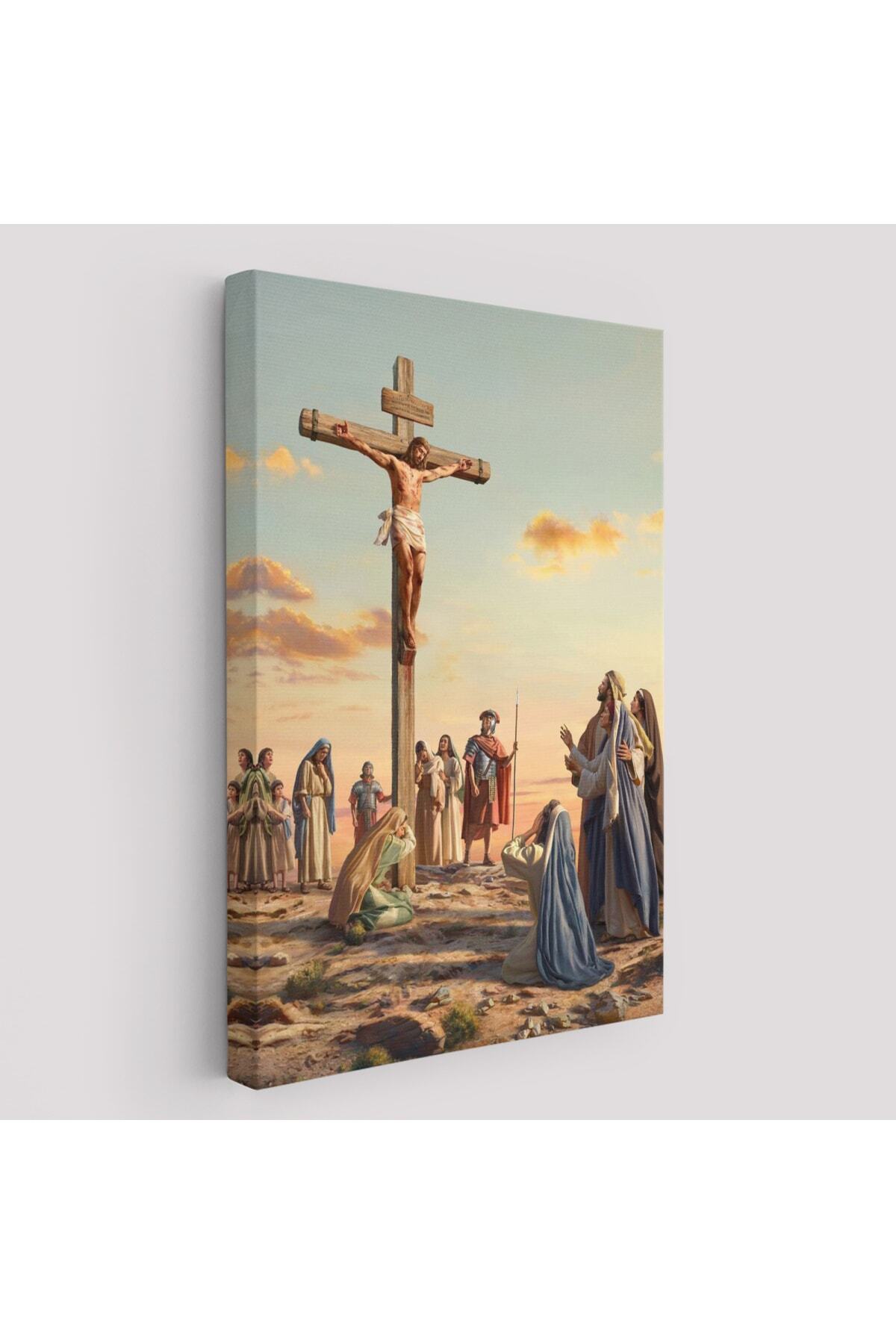 Çarmıha Gerilmiş Isa Mesih Kanvas Duvar Tablosu, Jesus Christ