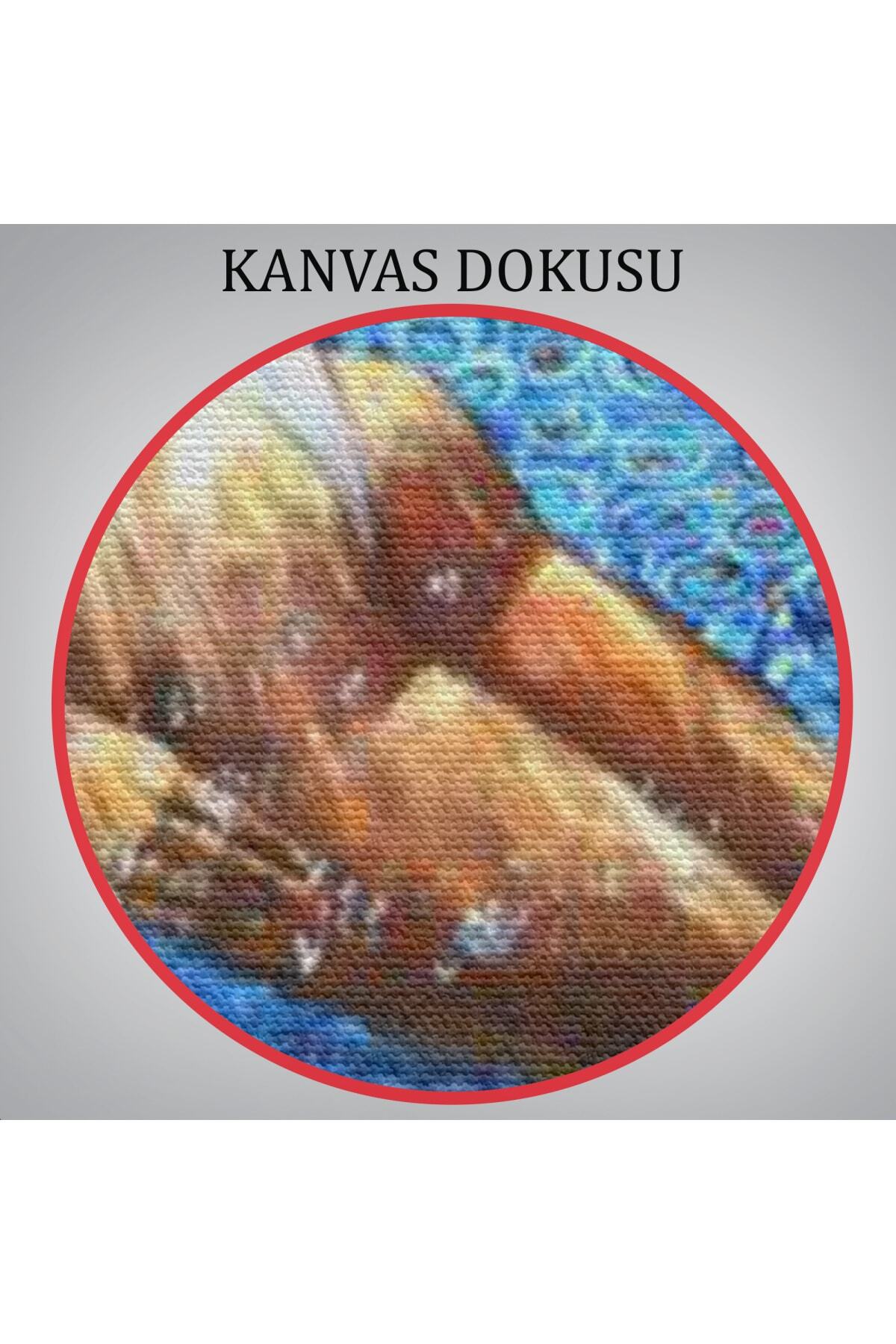 Su Altında Yüzen Kız Kanvas Duvar Tablosu görsel 6