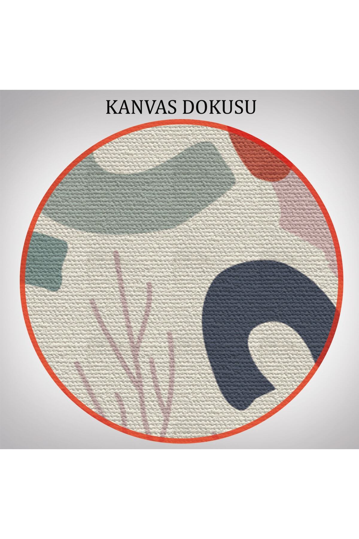 Çağdaş, Modern, Soyut Pastel 3 Lü Kanvas Duvar Tabblo Seti görsel 5
