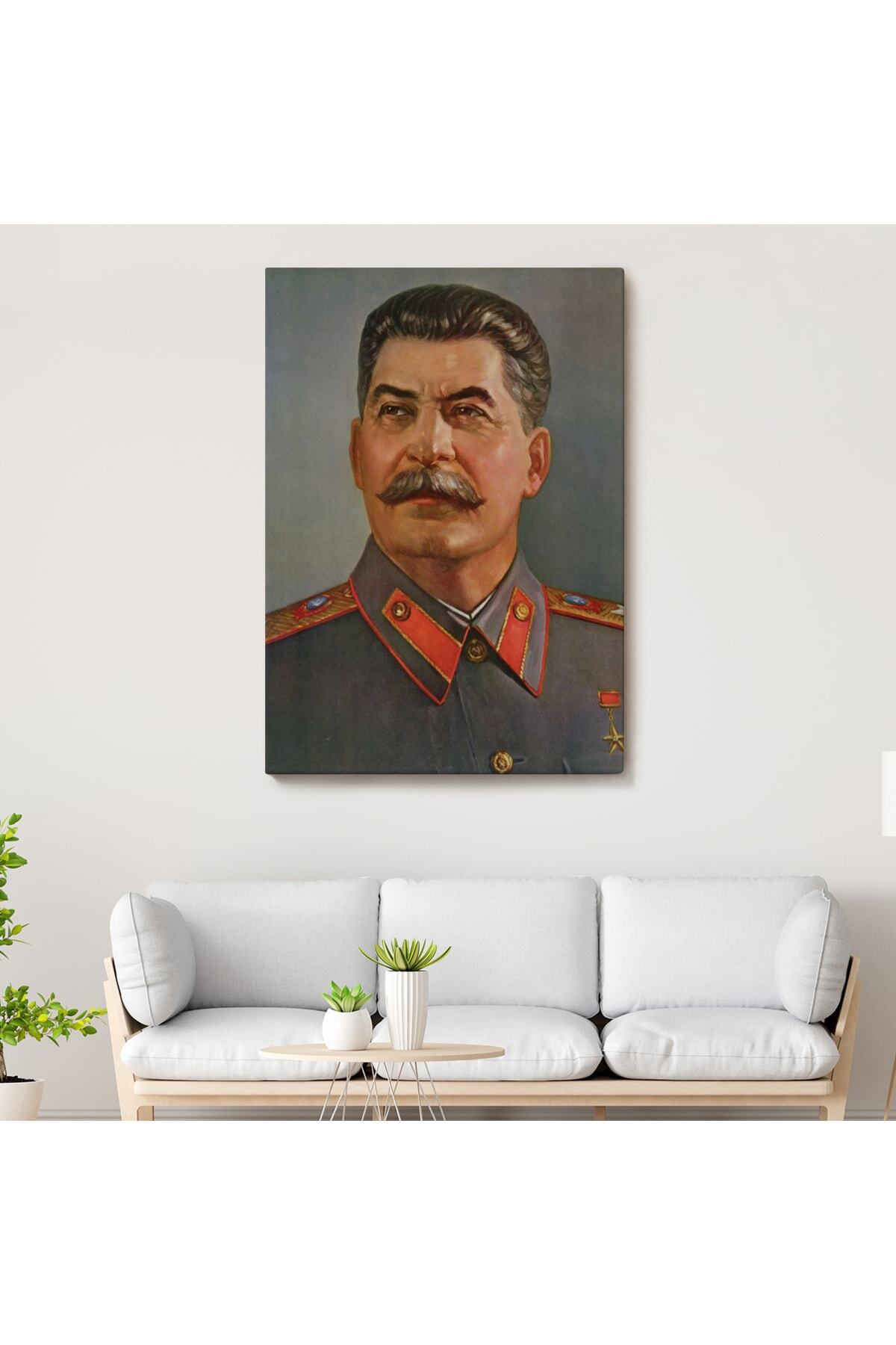 Joseph Stalin, Sovyet Sosyalist Cumhuriyetler Birliği Diktatörü Kanvas Tablosu görsel 7