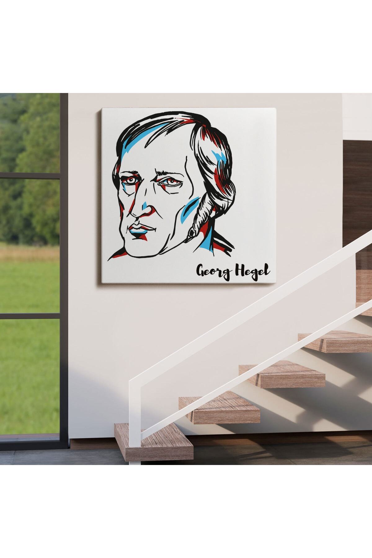 Georg Wilhelm Friedrich Hegel Dekoratif Kanvas Tablo görsel 4