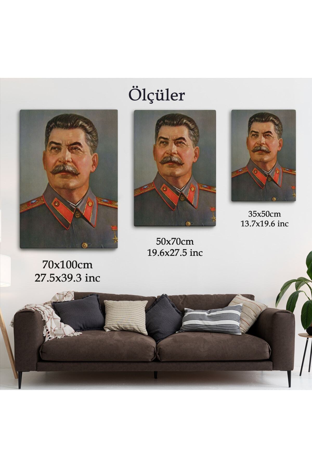 Joseph Stalin, Sovyet Sosyalist Cumhuriyetler Birliği Diktatörü Kanvas Tablosu görsel 5