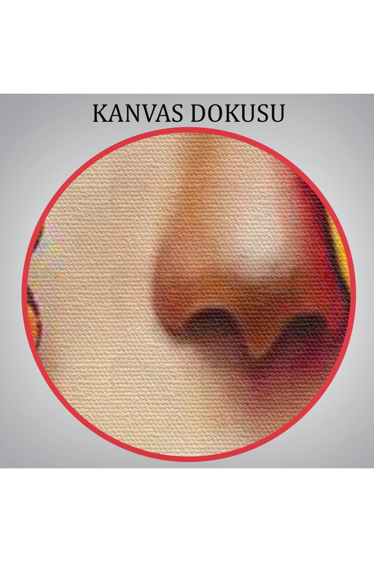 Çiçek Ve Kadın Temalı Dekoratif Duvar Tablosu görsel 6