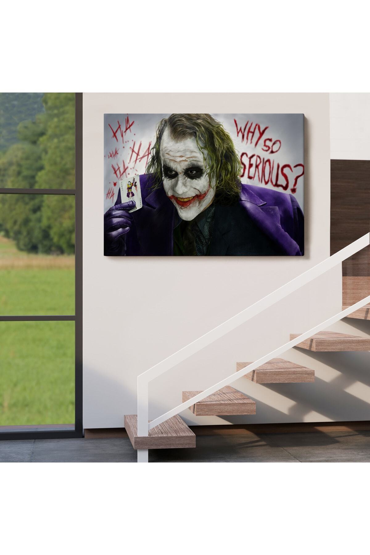 Why So Serious Joker Kanvas Tablosu görsel 5