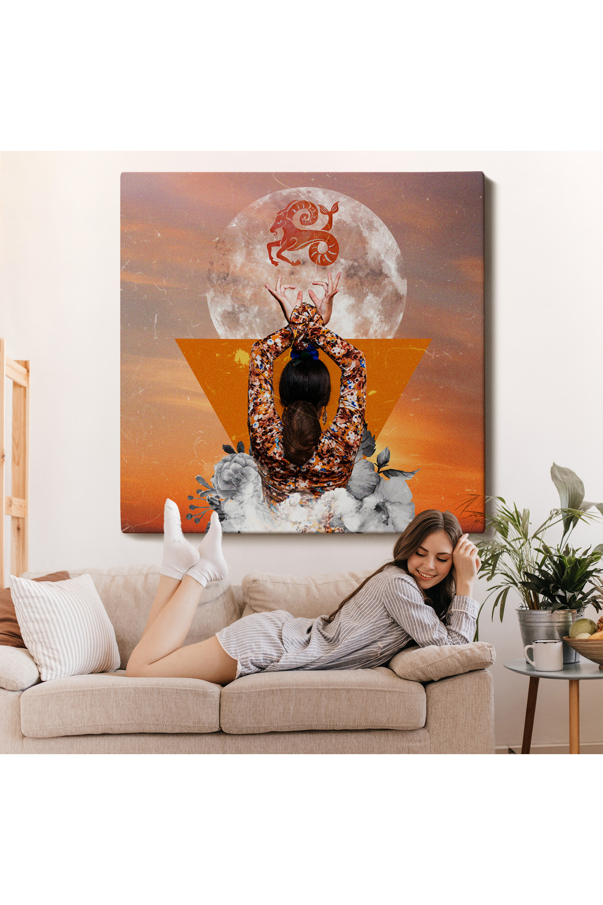 Burç Ve Astroloji Kanvas Tablo görsel 7
