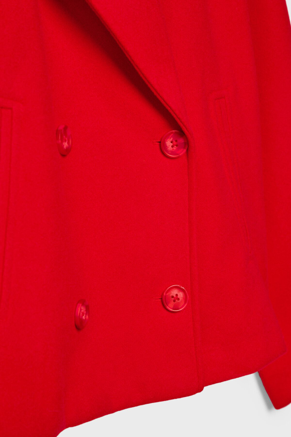 Stradivarius-Short double-breasted coat 7