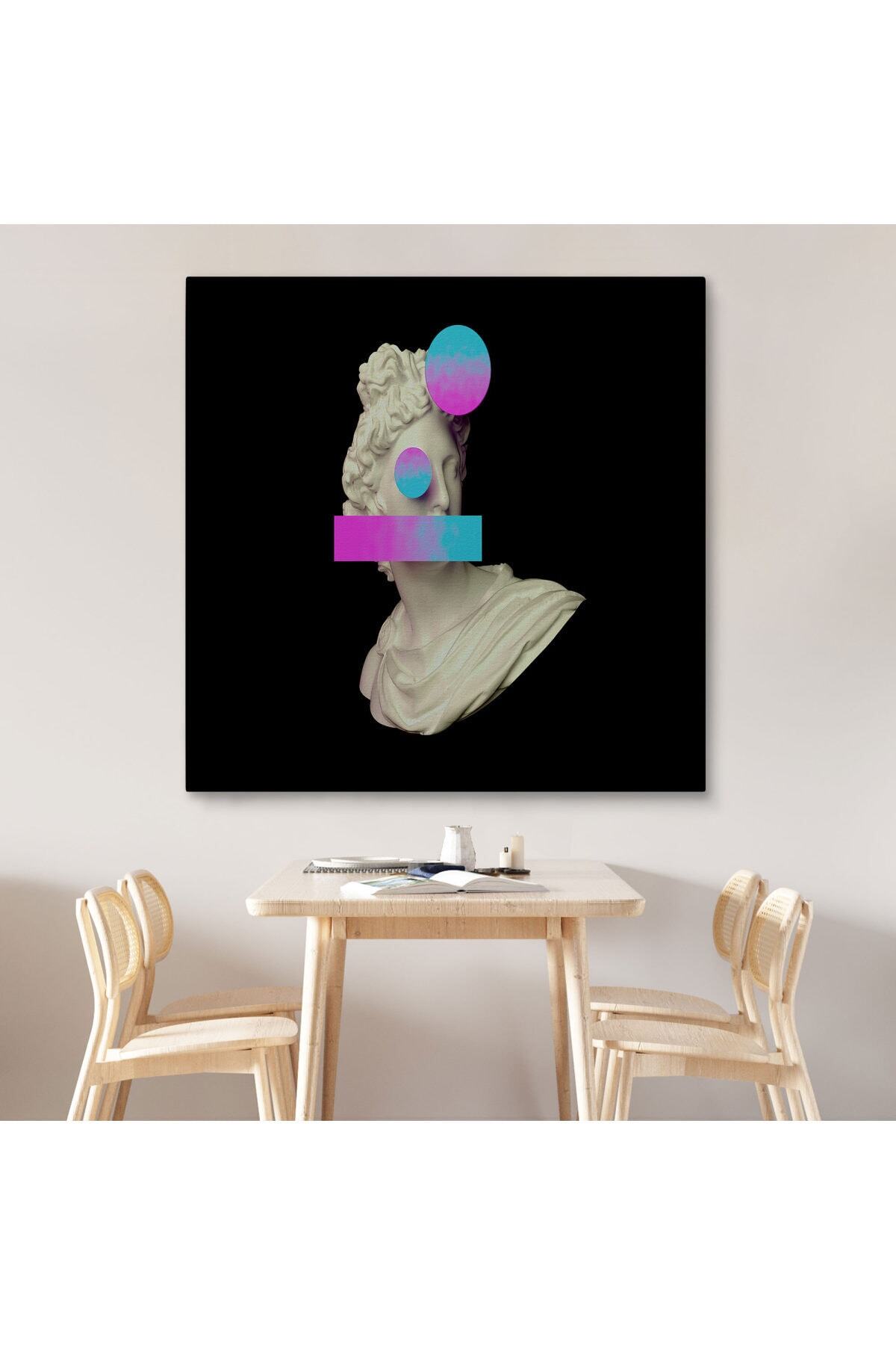 Vaporwave Tarzı Çağdaş Sanat Kanvas Tablo görsel 7
