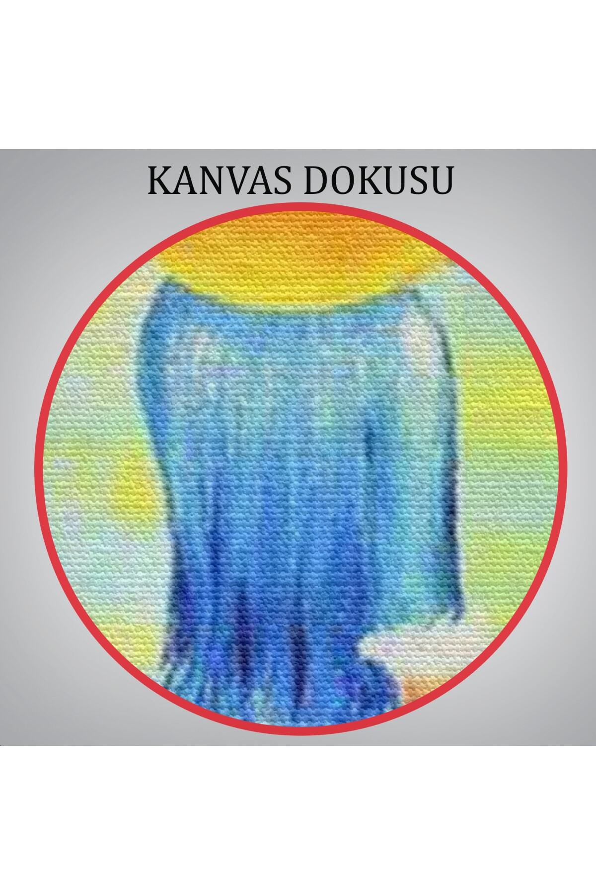 Göl Kenarındaki Bisikletli Kız Dekoratif Duvar Tablosu görsel 6