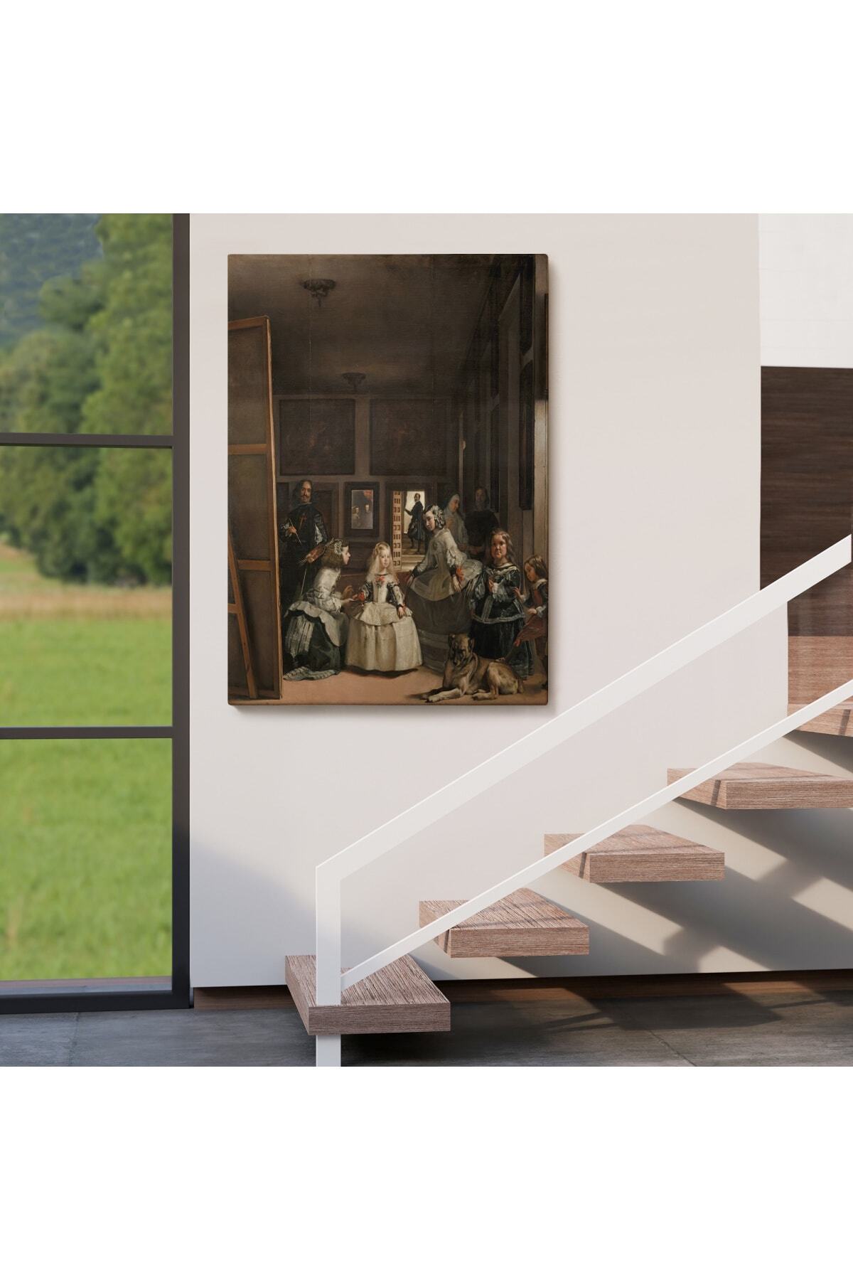 Las Meninas-diego Vel zquez Klasik Sanat Kanvas Tablo görsel 4