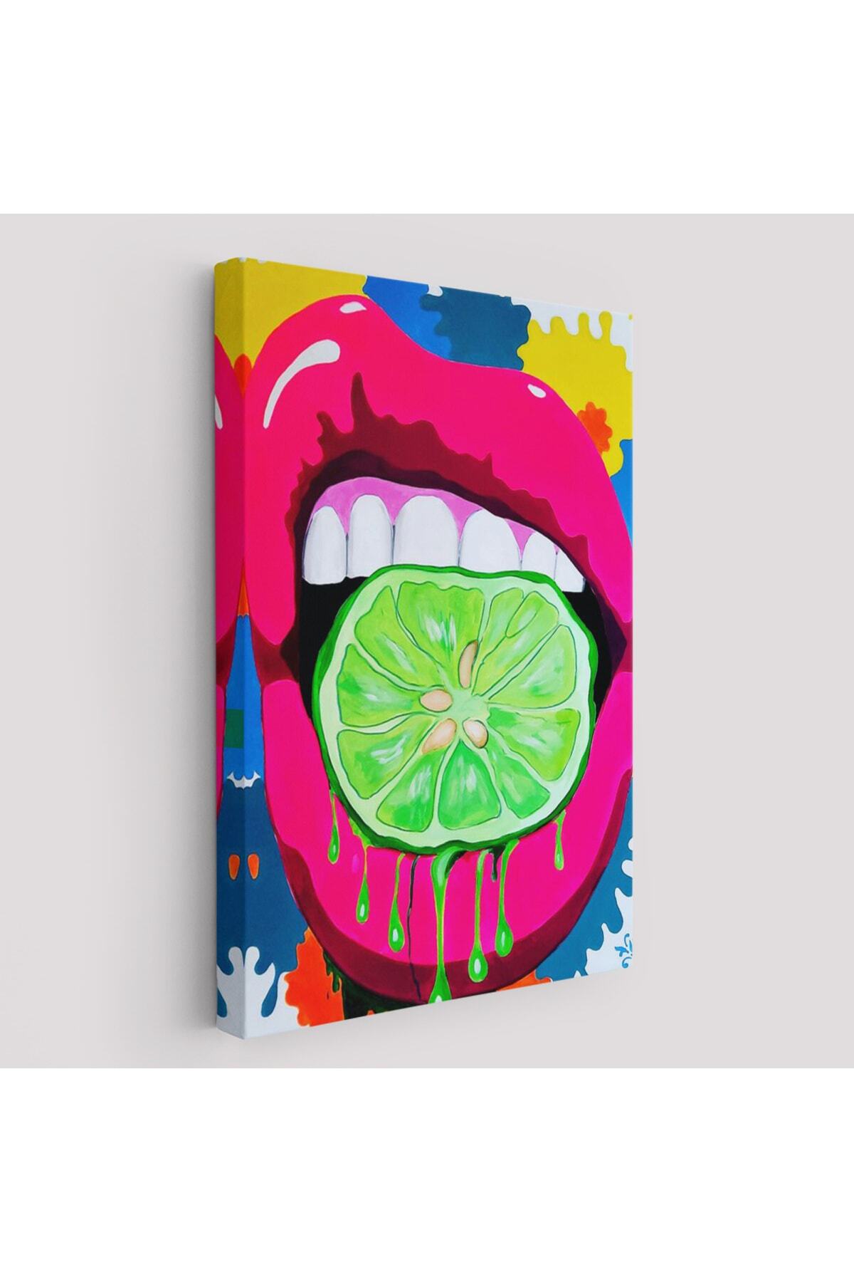 Pop Art, Sokak Sanatı Renkli Dekoratif Duvar Tablosu