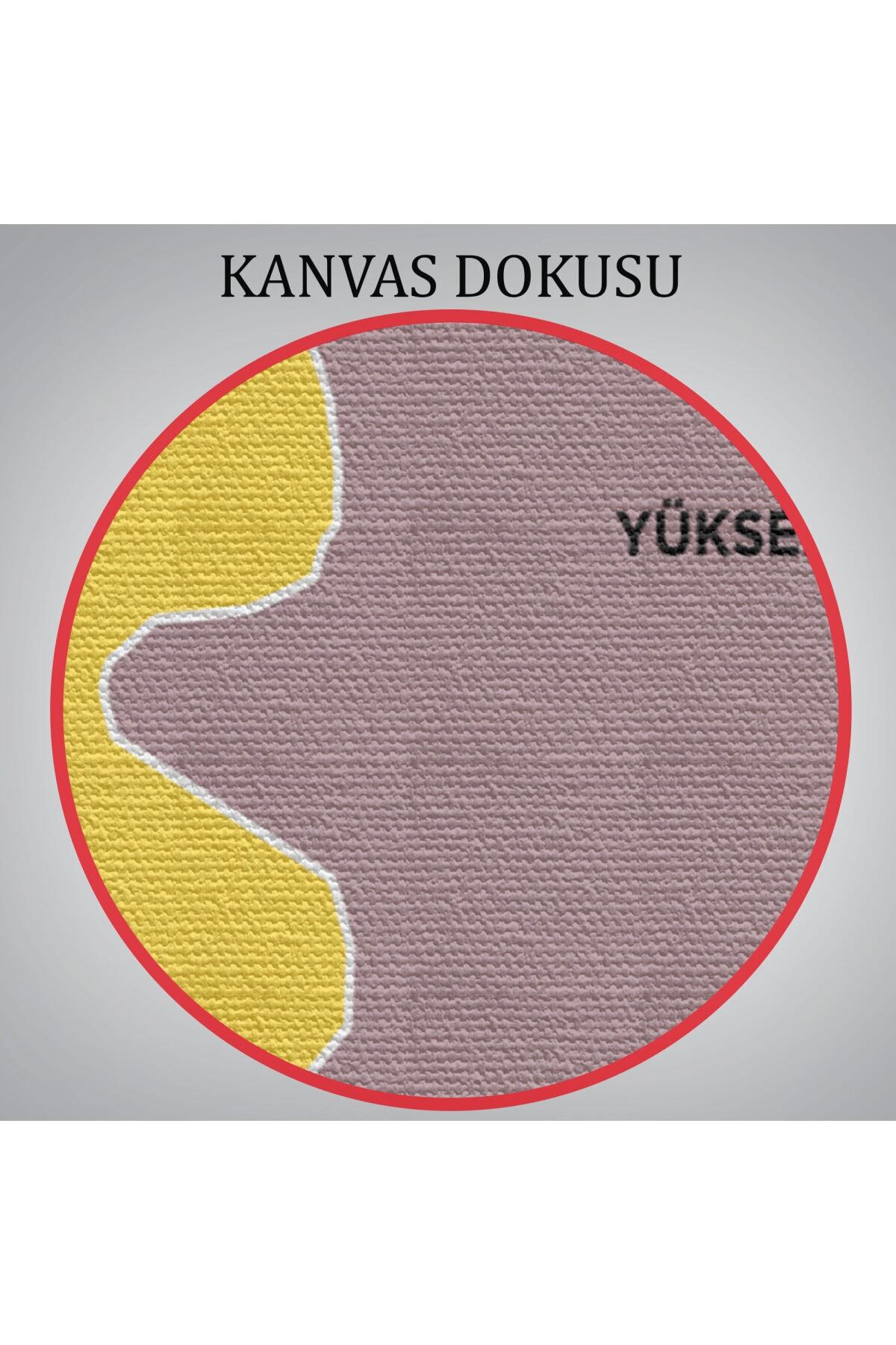 Hakkari Ili Ve Ilçeler Haritası Dekoratif Kanvas Tablo-1 görsel 6