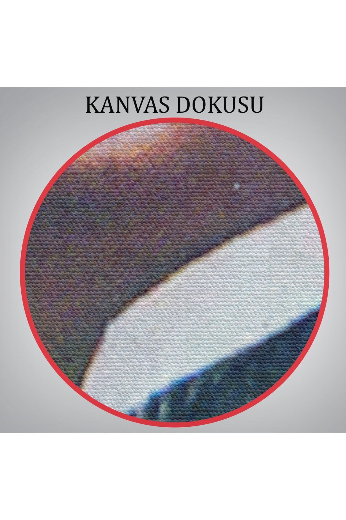 Atatürk Portre Tablosu Mustafa Kemal Atatürk Dikdörtgen Dekoratif Kanvas Tablo-11 görsel 6