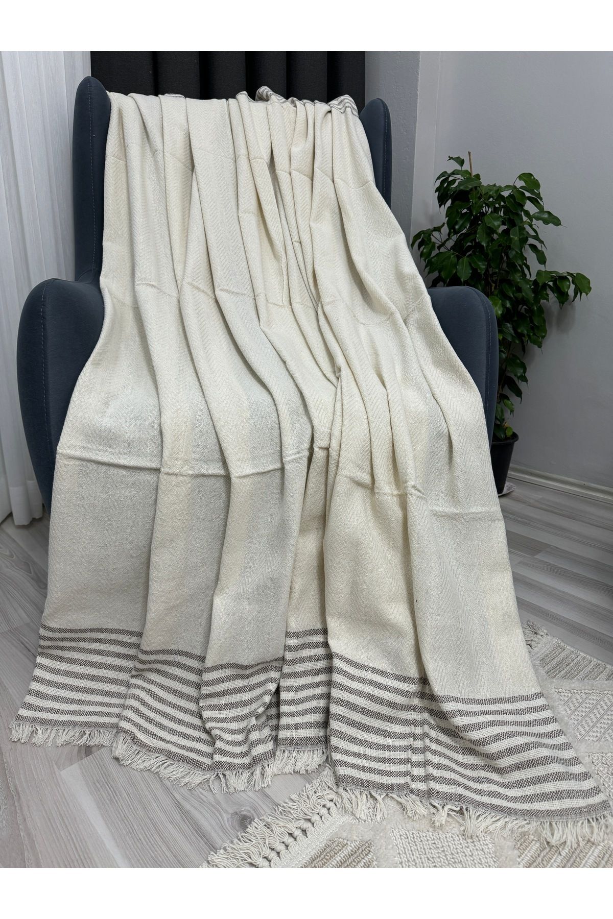 ŞENER HOME-Eco Arm Cover Buldan Scutec Bumbac Canapea Canapea Husa Canapea 170x220 Cm. Cremă de cafea 3