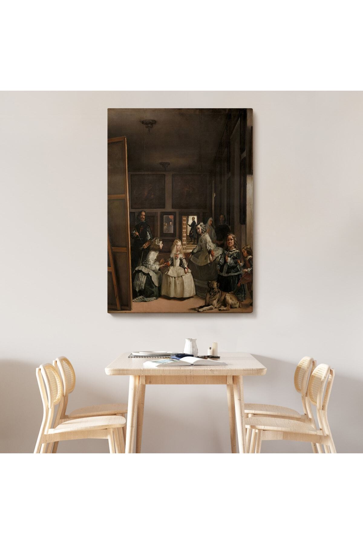 Las Meninas-diego Vel zquez Klasik Sanat Kanvas Tablo görsel 7