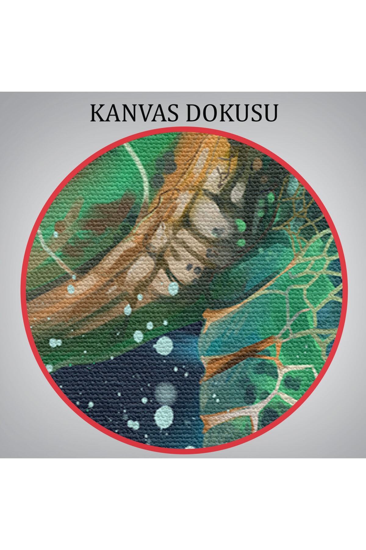 Caretta Caretta Dekoratif Kanvas Tablo görsel 5