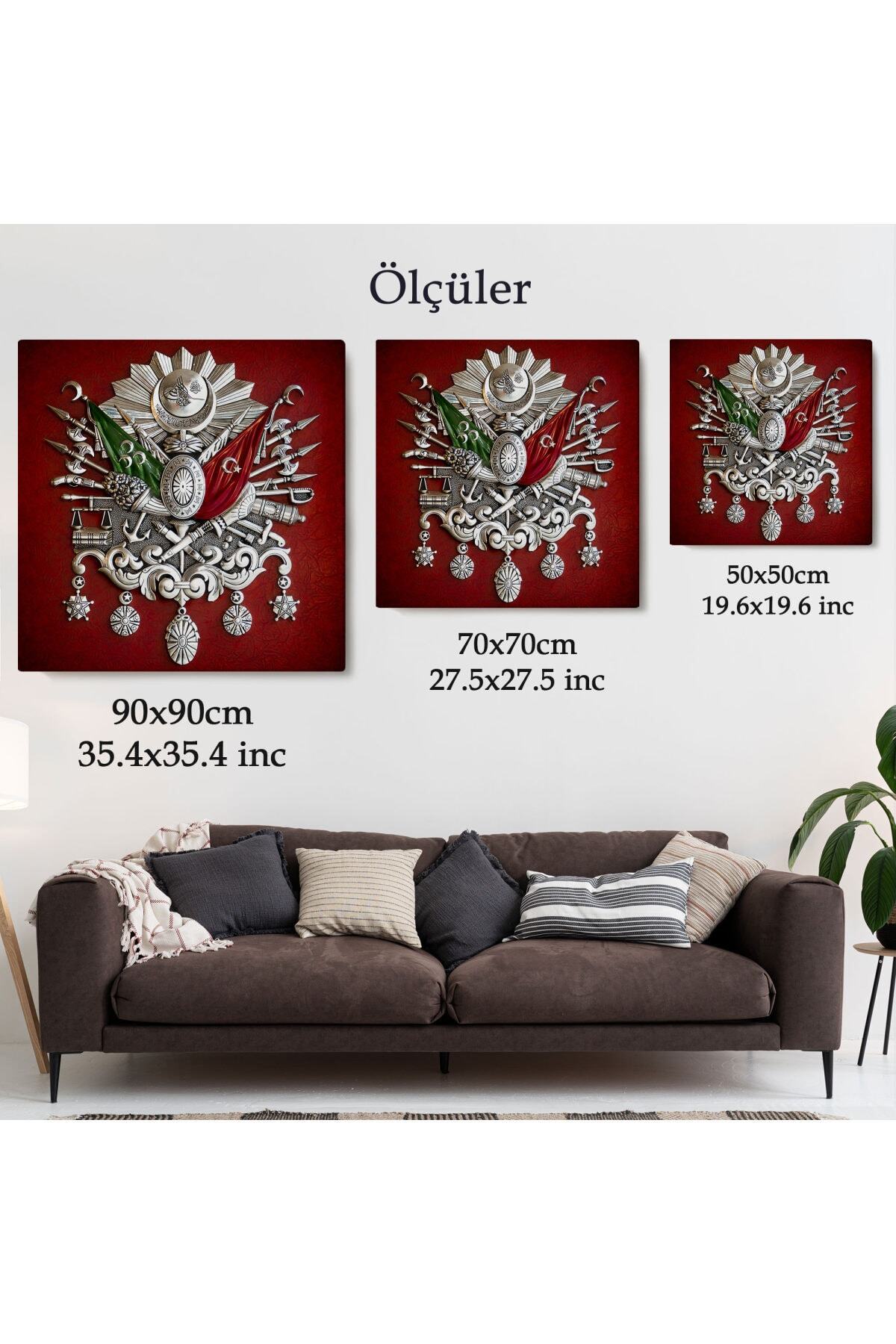 Osmanlı Tuğrası Kanvas Tablo görsel 5