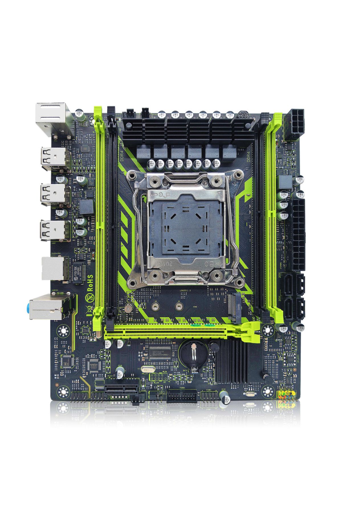 ZSUS-مجموعة اللوحة الأم وحدة المعالجة المركزية RAM X99-8d4 مع وحدة المعالجة المركزية Lga2011-3 Xeon E5 2630 V4 DDR4 16 جيجابايت (1 7