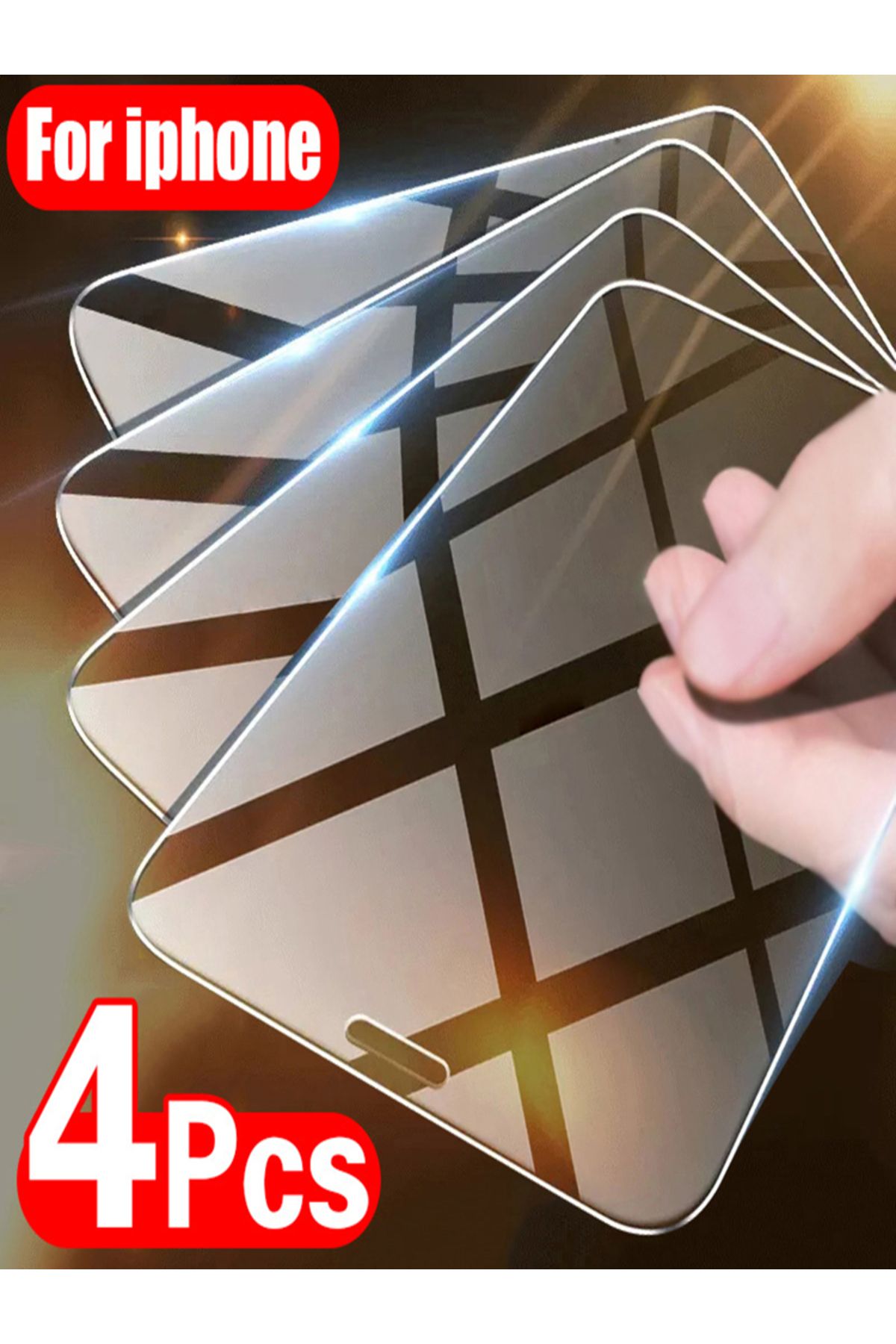 Choice-4PCS Tempered Glass for iPhone 11 12 13 14 15 Pro XR X XS Max Screen Protector on for iPhone 12 1... 8