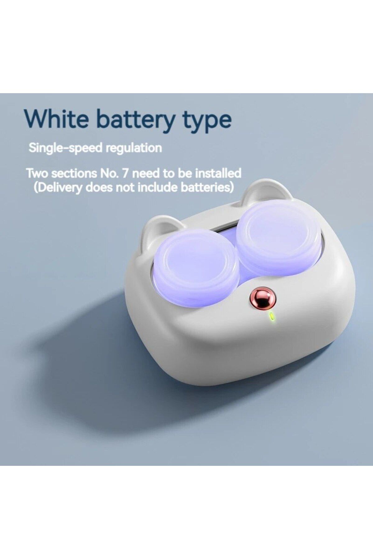 Choice-White Battery Portable Contact Lens Cleaner High Frequency Vibration Contact Lens Cleaning Case Beau 1