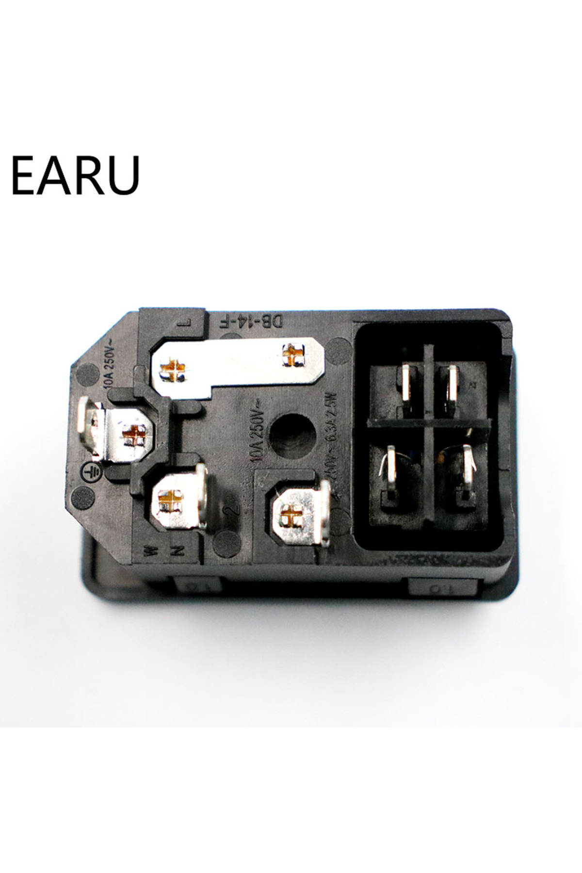 Switch Rocker Fuse EARUELETRIC With 10A Fuse! Red Rocker Switch Fused IEC320 C14 Inlet ...
