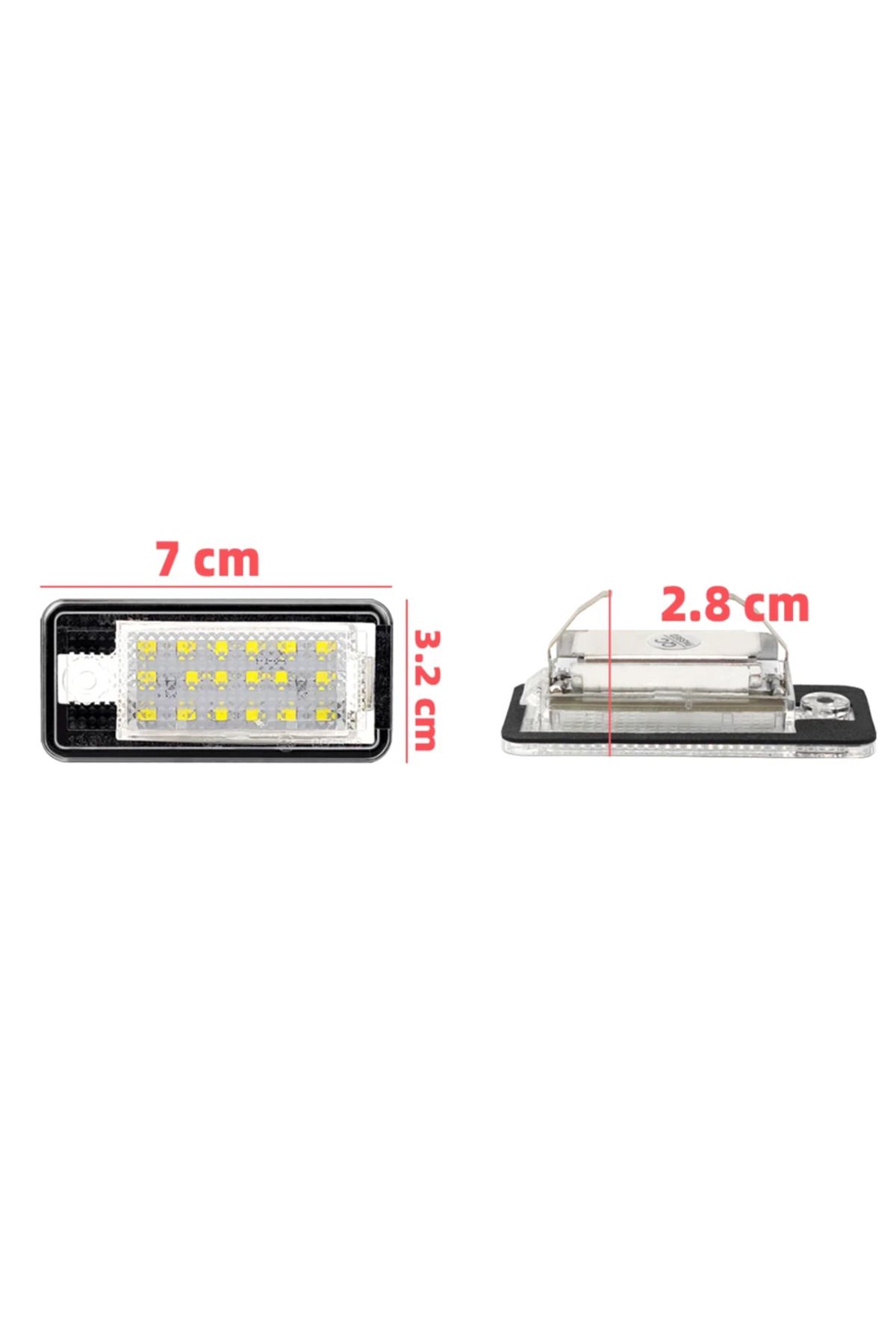Choice-6000k 2pcs For Audi Led Number Plate Light A3 A4 S4 Rs4 B6 B7 A6 Rs6 S6 C6 S5 Q7 A8 S8 Avant Canbus 3